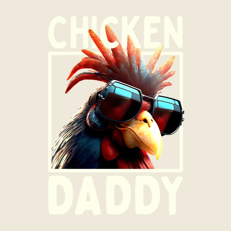 Chicken Daddy Chickens Father's Day Poultry Farmer Rooster