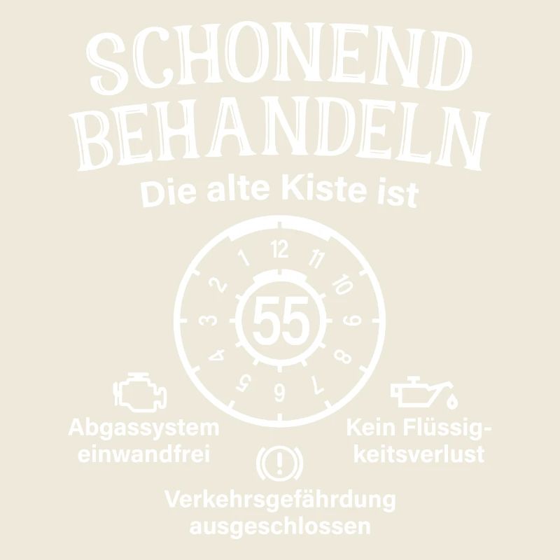 55. Geburtstag Schonend Behandeln Alte Kiste 55