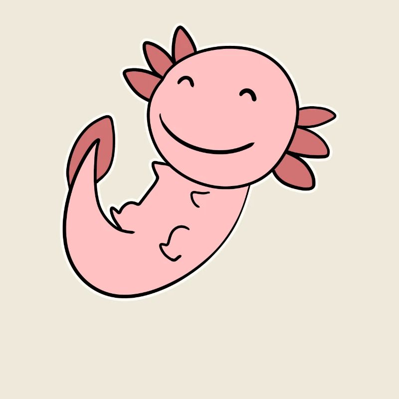 Axolotl Motif Enfants Mignons
