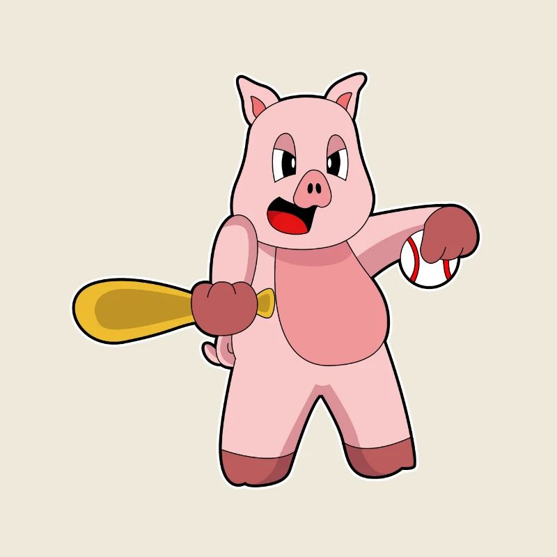 Pig Baseball Batte