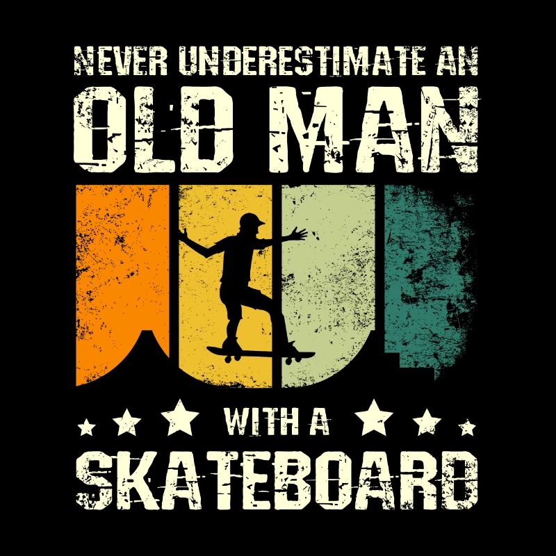 Don't underestimate an old man with a skateboard