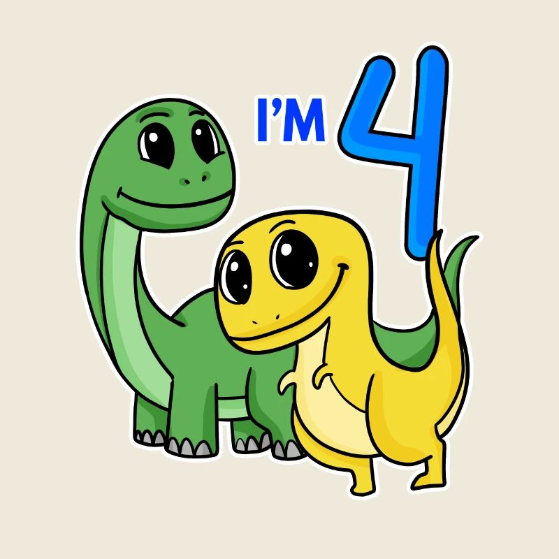 4 ans - Dinosaure de 4e anniversaire