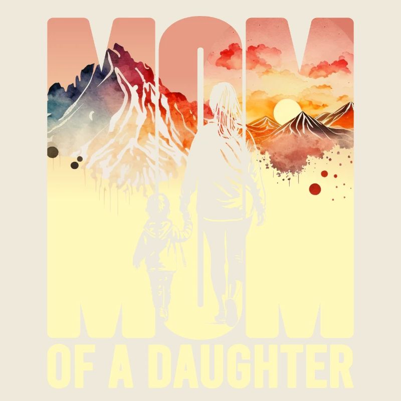 Mutter mit einer Tochter Muttertag Berge Mama Kind