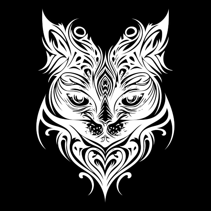 Chatons mignons dans le style de tatouage