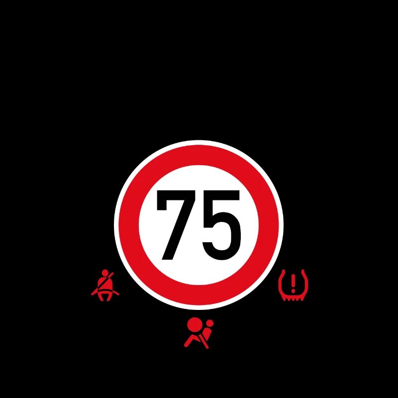 75. Geburtstag Schonend Behandeln 75 Tempolimit 75