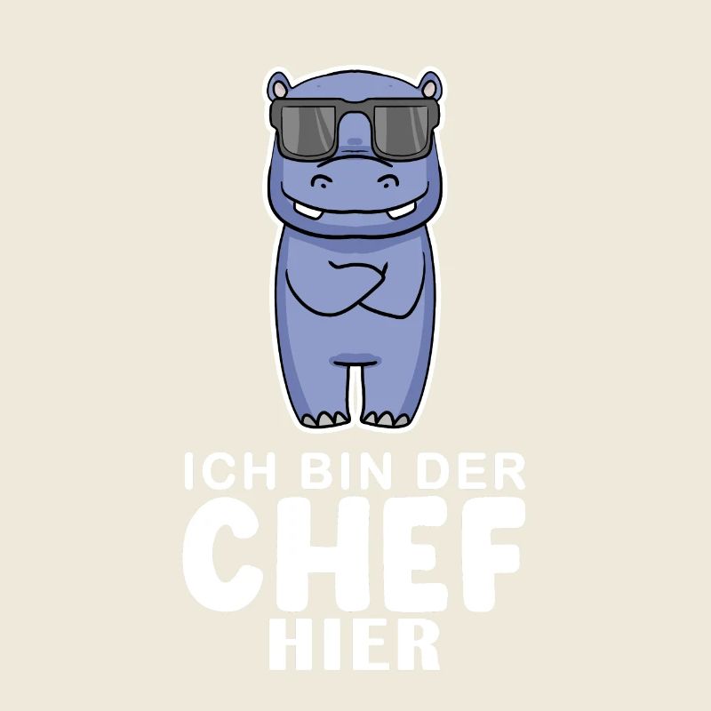 cooles Nilpferd Chef Spruch