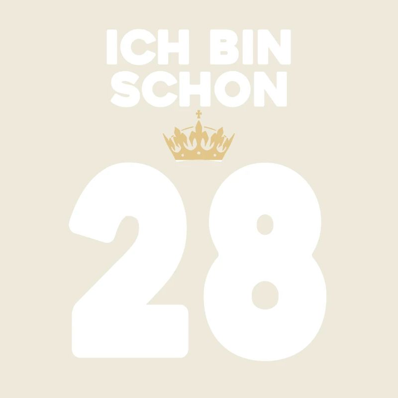 28. Geburtstag Geschenk - 28 Jahre mit Krone