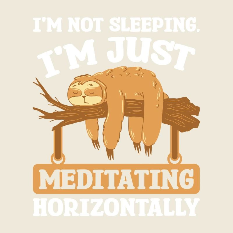 Sleeping Meditation horizontally Sloth