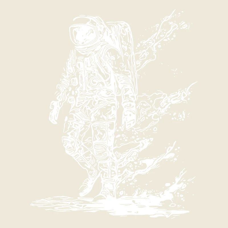 Astronaut in Solar Storm Moondust Nebula