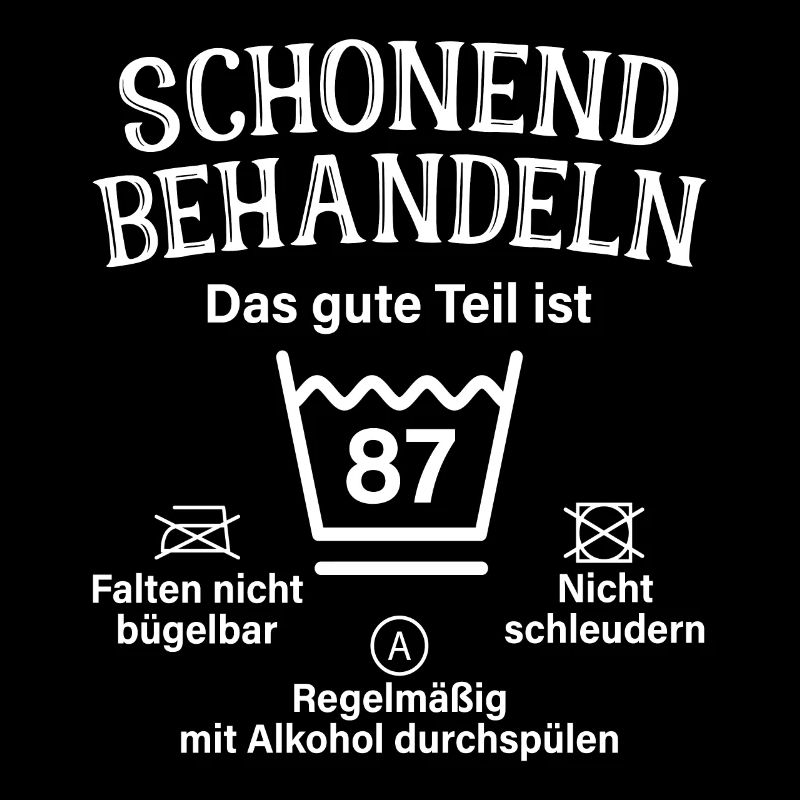87. Geburtstag Schonend Behandeln 87 Teil Ist 87