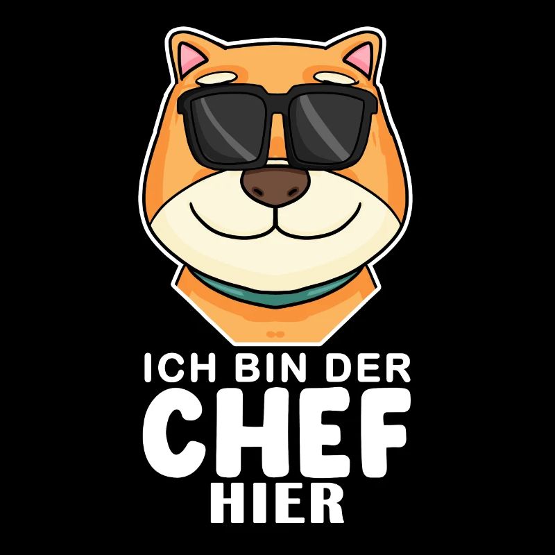 Cooler Hund Shiba Inu Chef Spruch