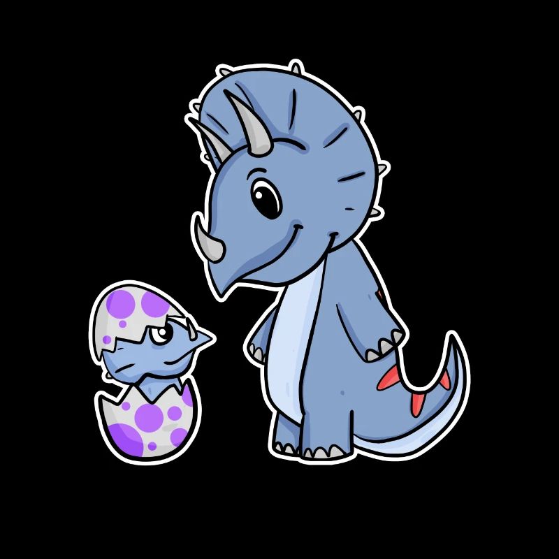 Dinosaur with Baby Dinosaur - Dino