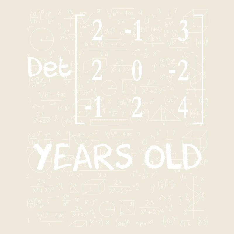 26th birthday 26 years matrix determinant