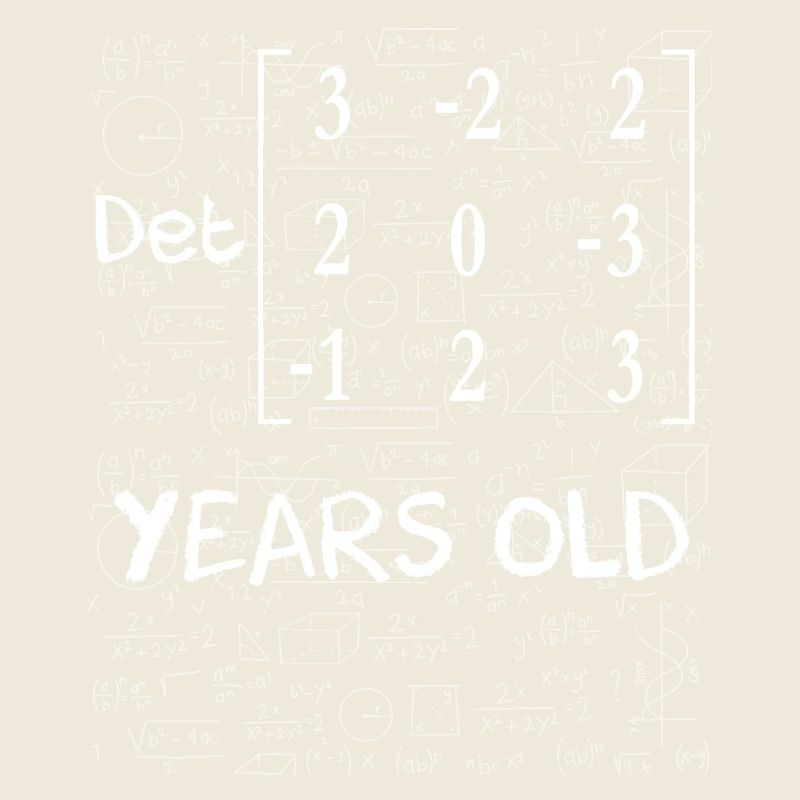 32e anniversaire 32 ans déterminant de matrice