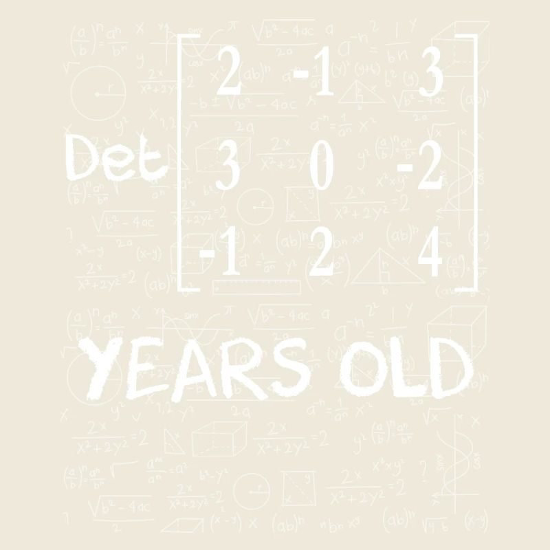 36e anniversaire 36 ans déterminant de matrice