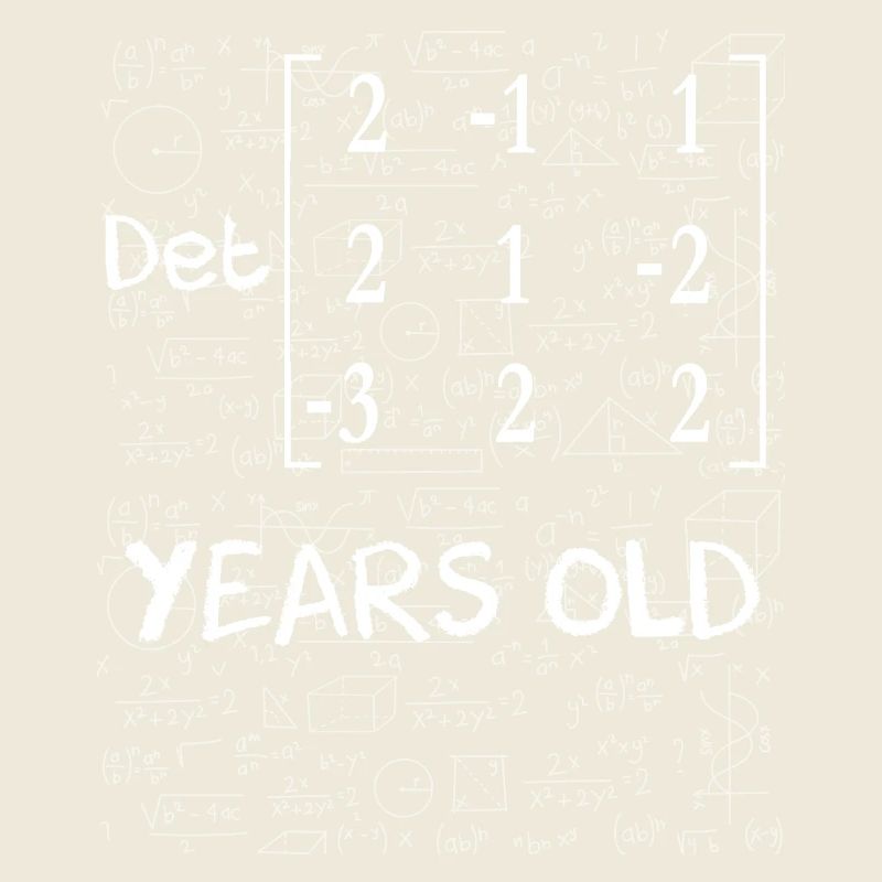 17e anniversaire 17 ans déterminant de matrice