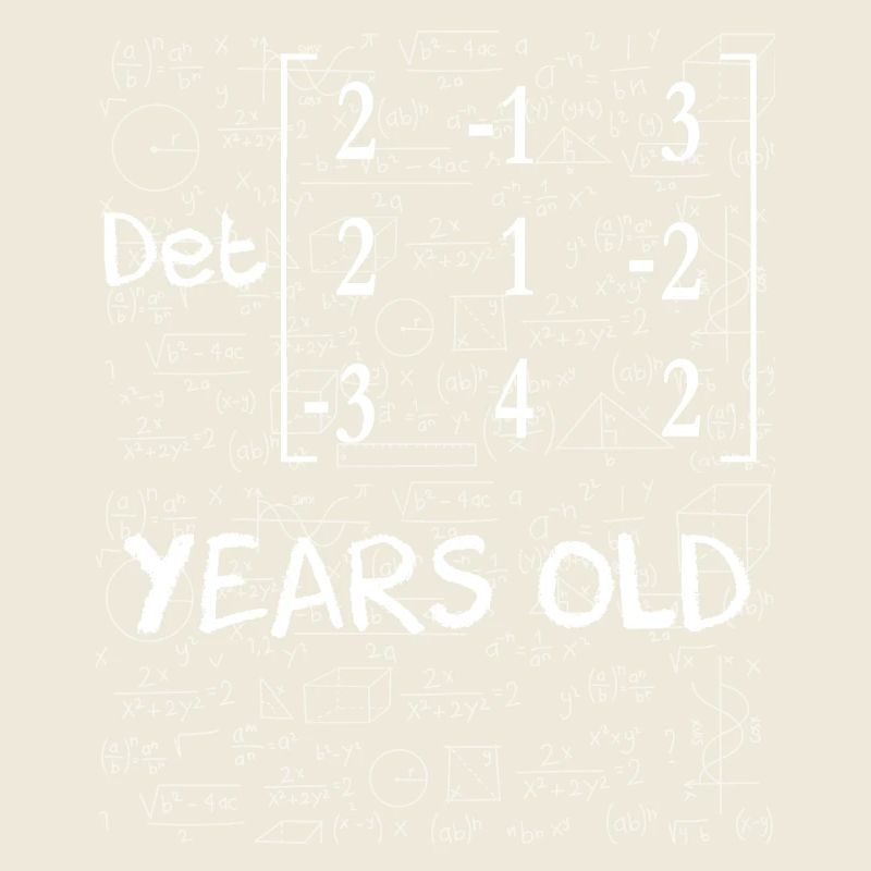 51e anniversaire 51 ans déterminant de matrice