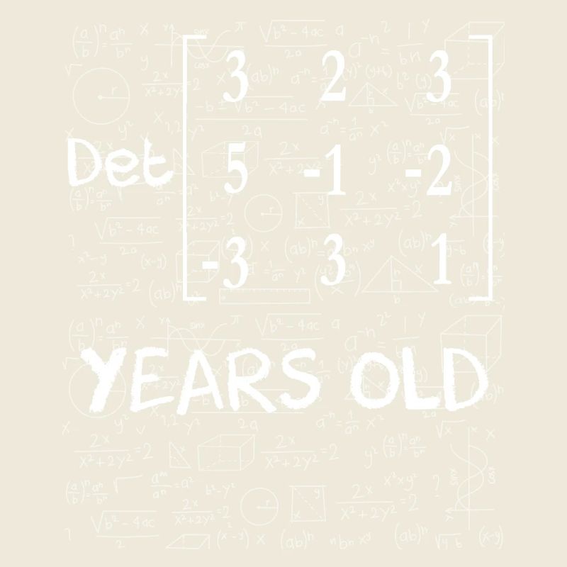 53e anniversaire 53 ans déterminant de matrice