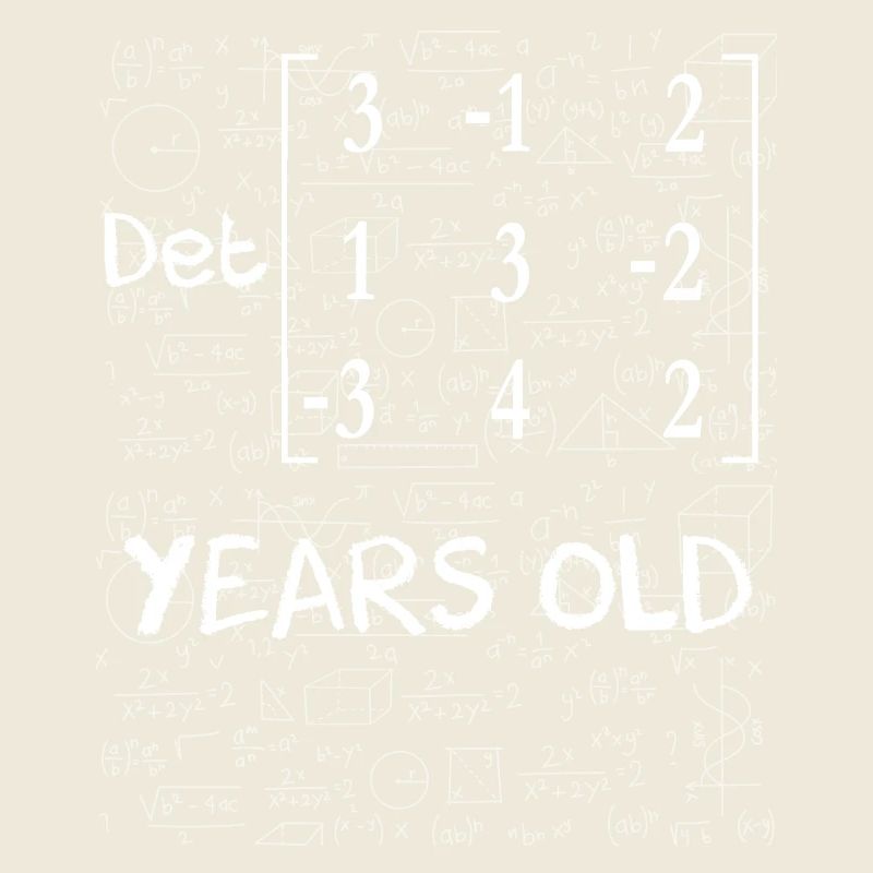 64th birthday 64 years matrix determinant