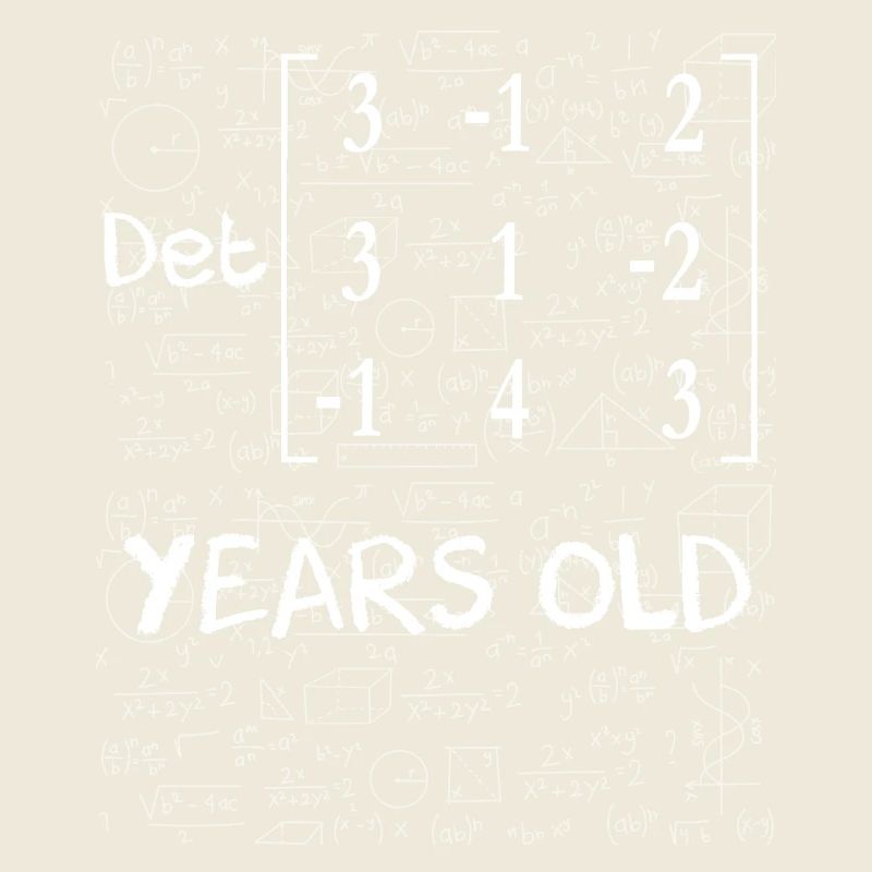 66e anniversaire 66 ans déterminant de matrice