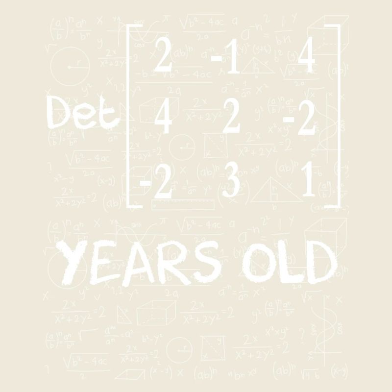 80th birthday 80 years matrix determinant