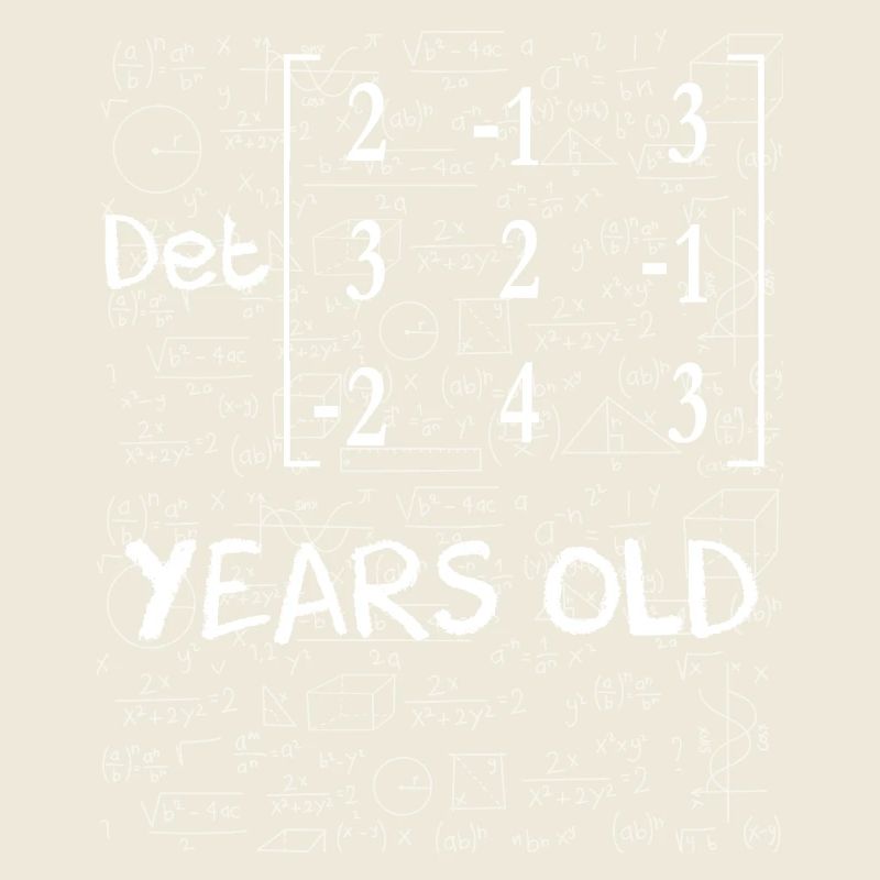 75e anniversaire 75 ans déterminant de matrice