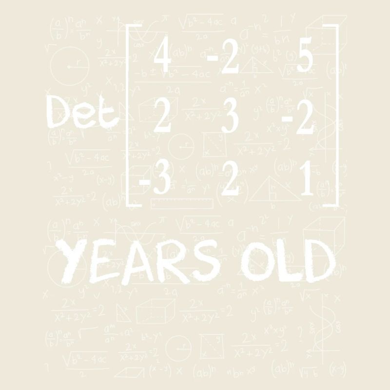 85e anniversaire 85 ans déterminant de matrice