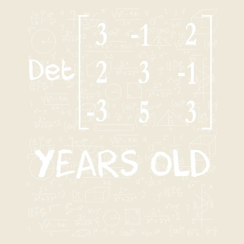 83rd birthday 83 years matrix determinant