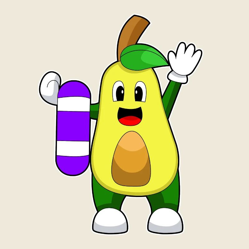 Été de la planche de natation Avocado