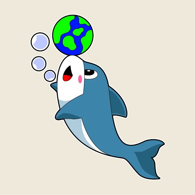 Dolphin Earth Globe