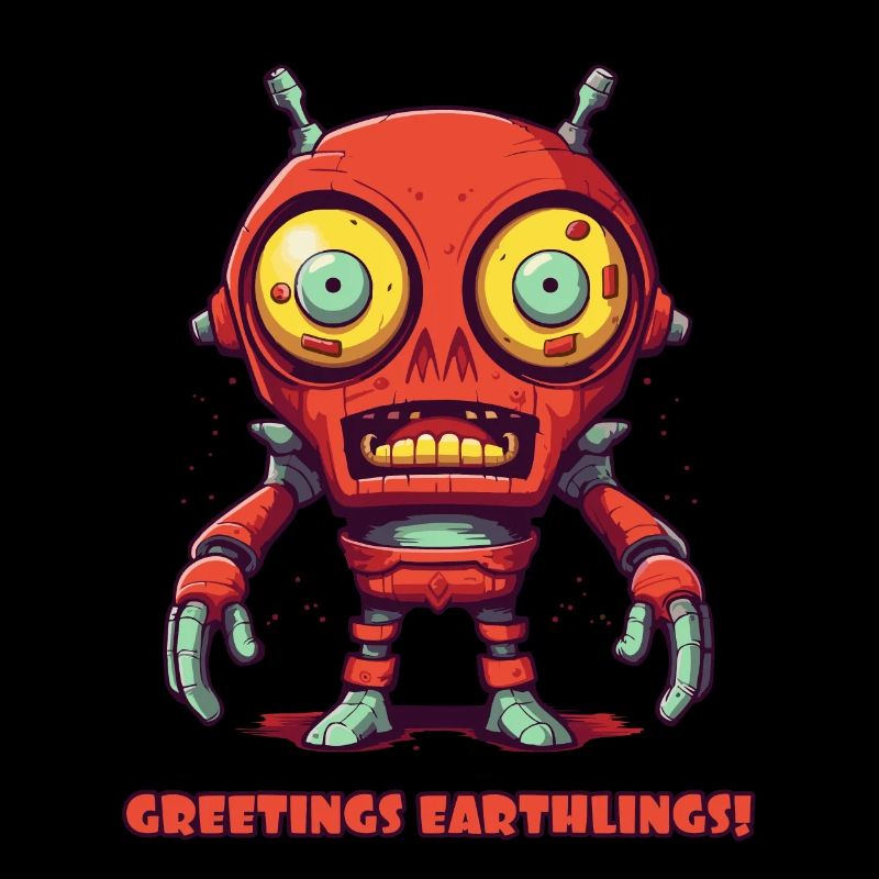 Greetings Earthlings – Alien Robots