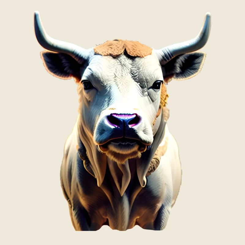 Vache - taureau avec cornes