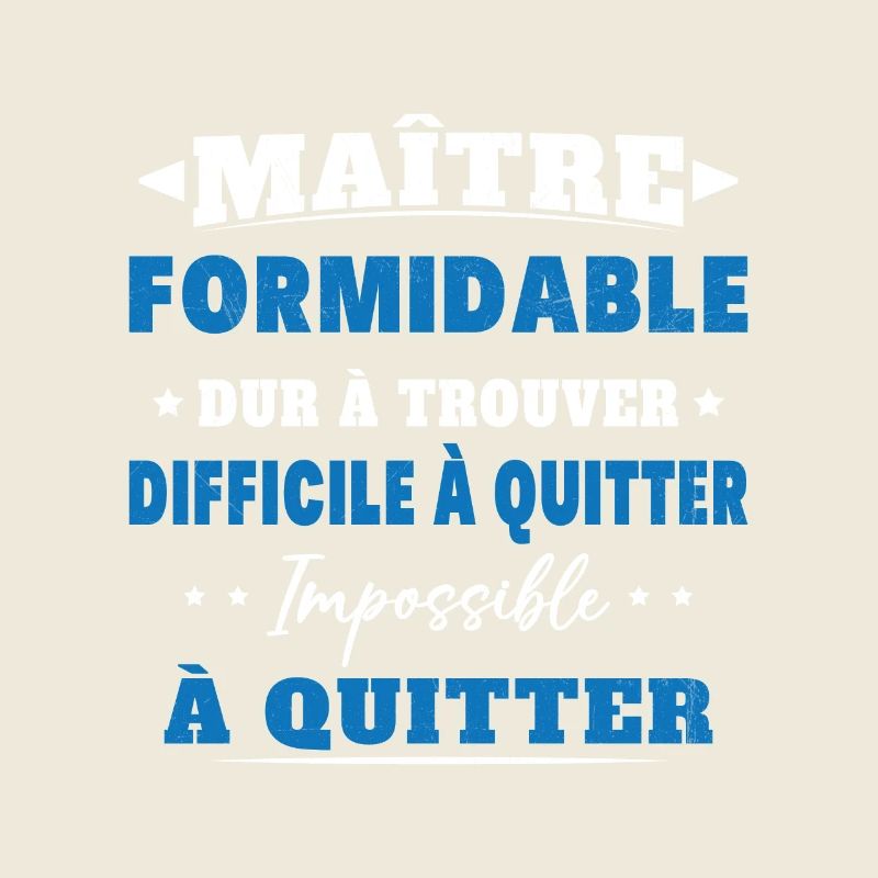 Maître formidable idée cadeau maître d'école