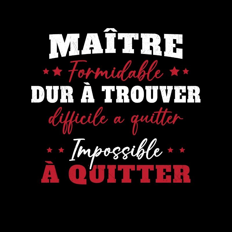 Maître formidable idée cadeau maître d'école