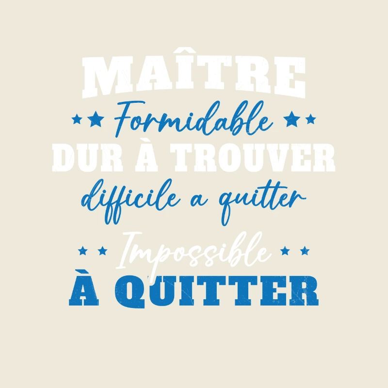 Maître formidable idée cadeau maître d'école