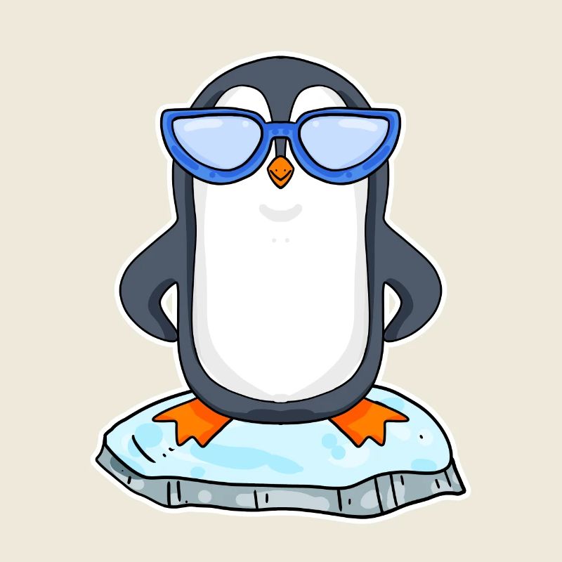 Cooler Pinguin