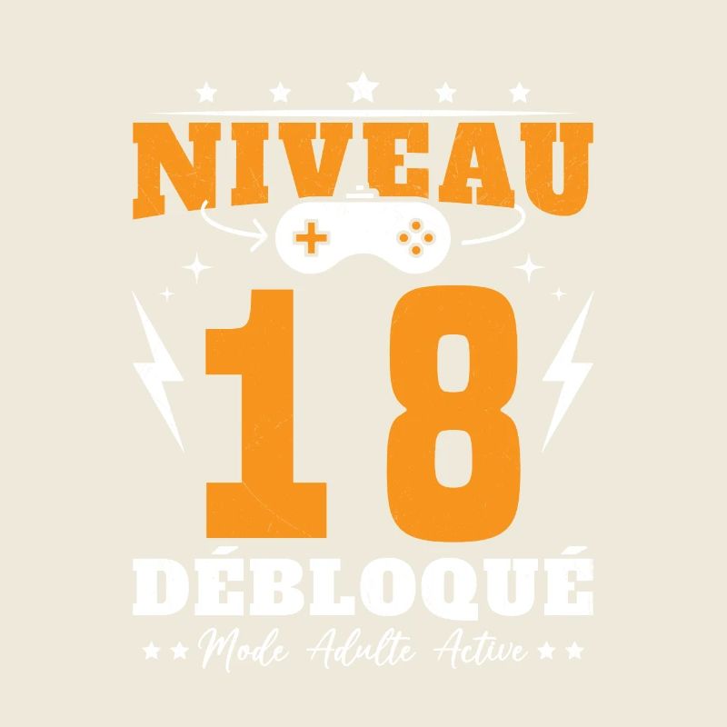 Niveau 18 Débloqué Anniversaire 18 Ans