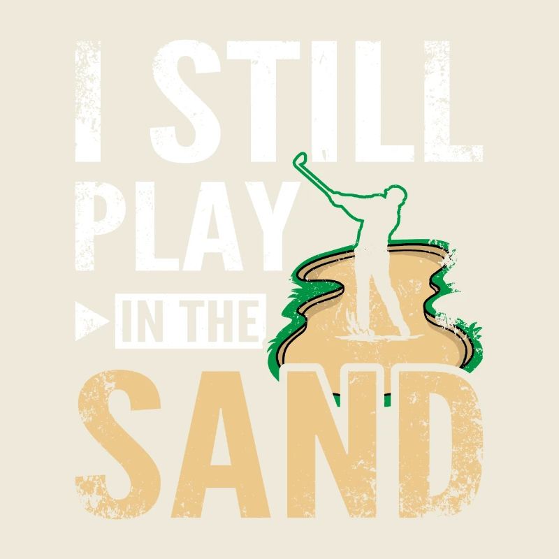 Je joue toujours dans le design de sable pour les golfeurs