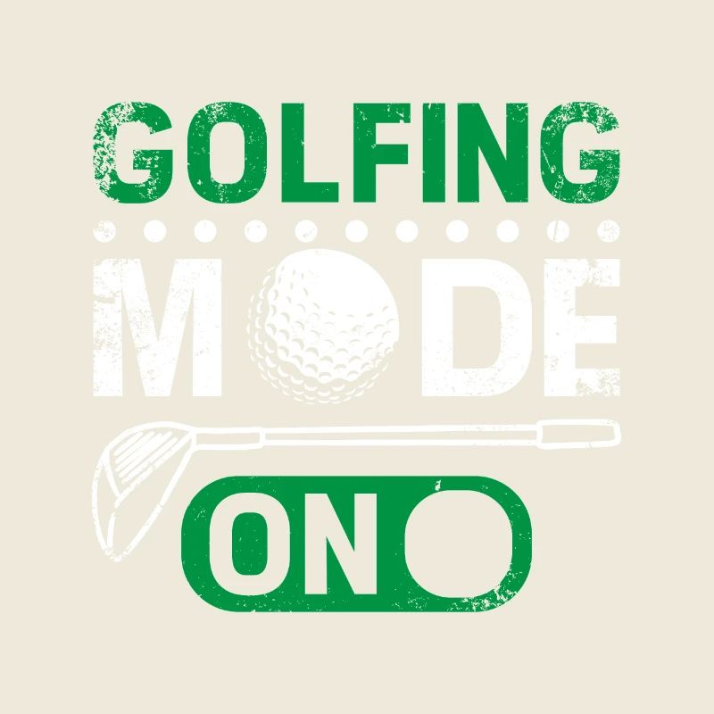 Mode golf activé, design pour les golfeurs