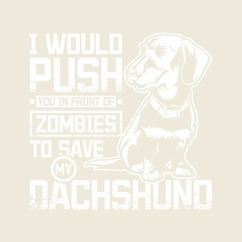 Poussez-vous devant les zombies pour sauver mon teckel