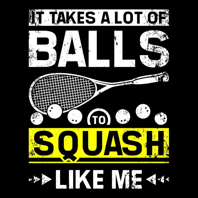 Il faut beaucoup de balles pour squash comme moi