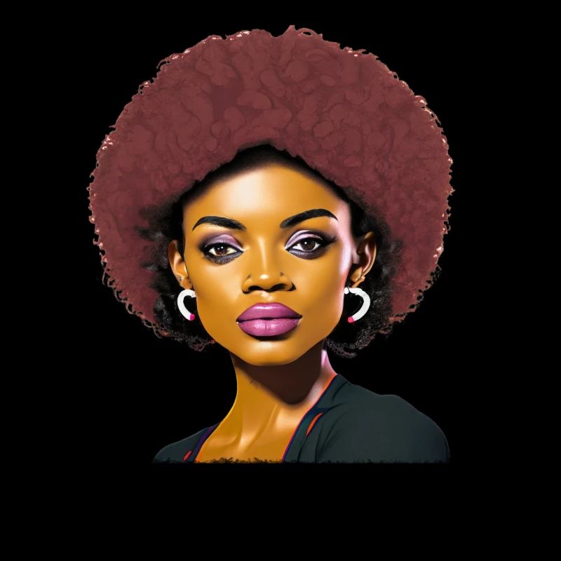 Dame à l’afro