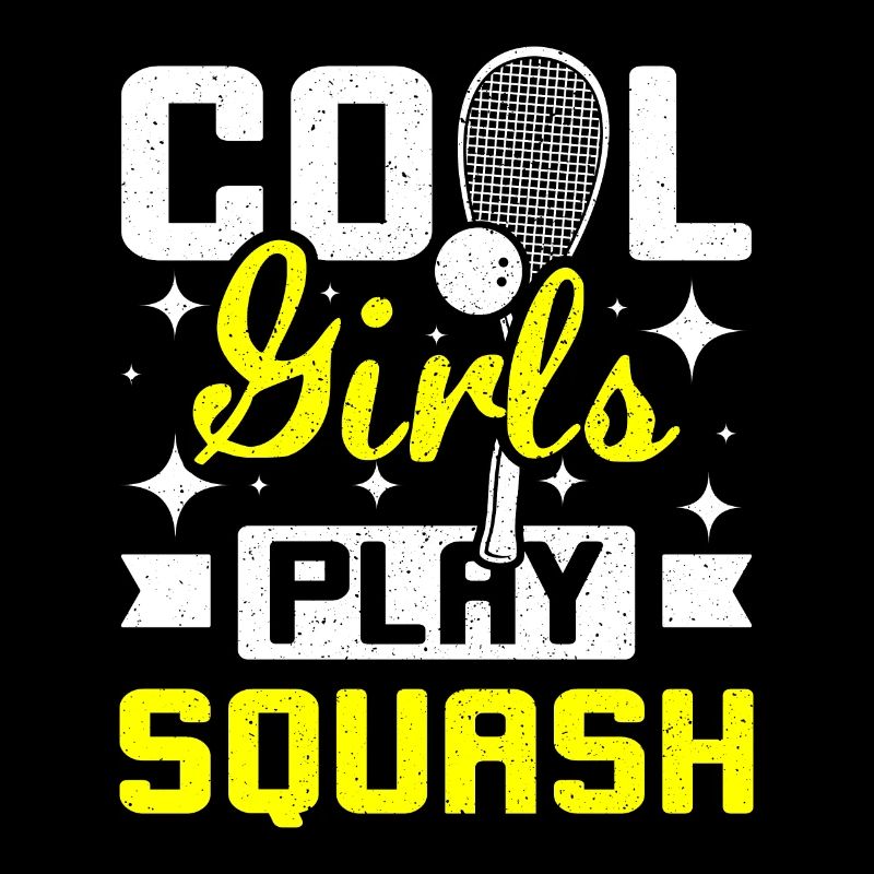 Les filles cool jouent au jeu de squash