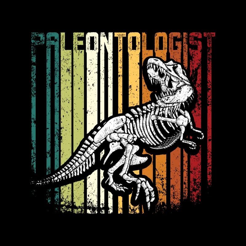 Fossil Hunting Retro Vitnage Paleontologist
