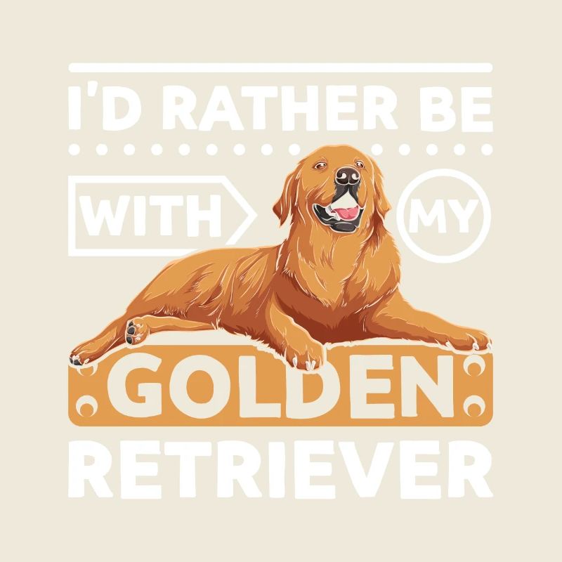 Je préfère être avec mon golden retriever