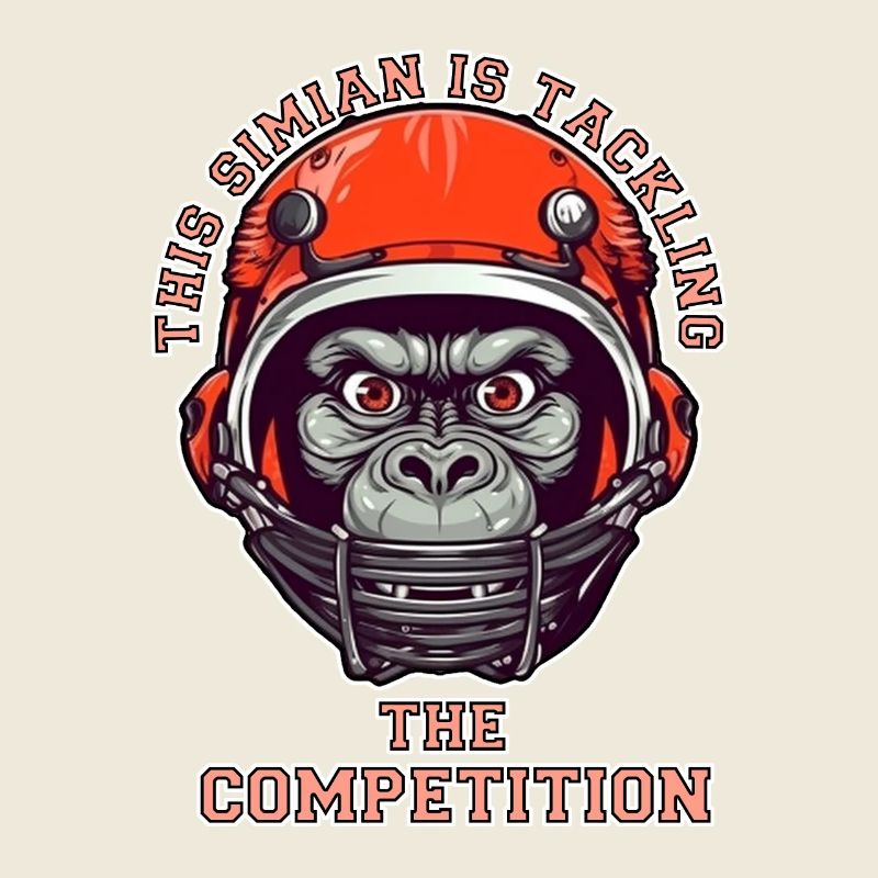 self-confident monkey accepts the challenge