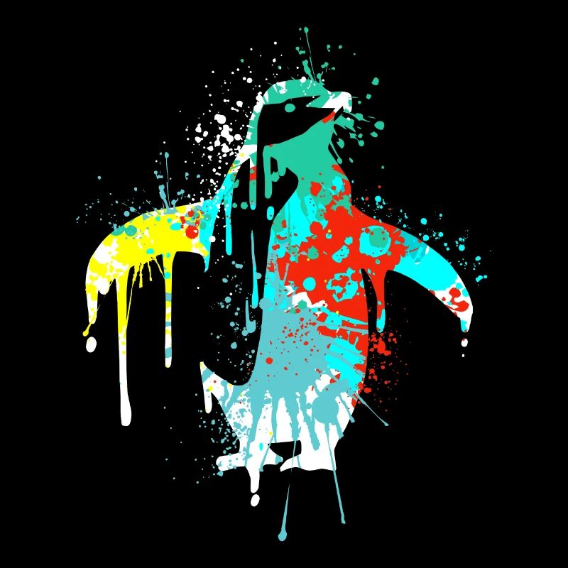 Splash Art Pingouin Pingouin Emperor Penguin