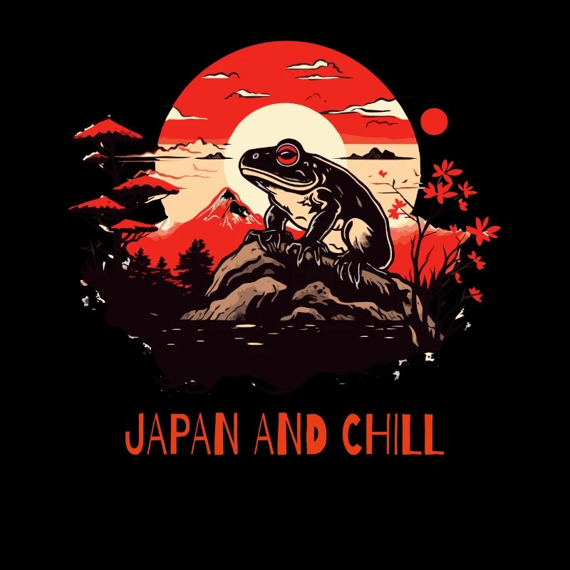 Japan and relaxing frog