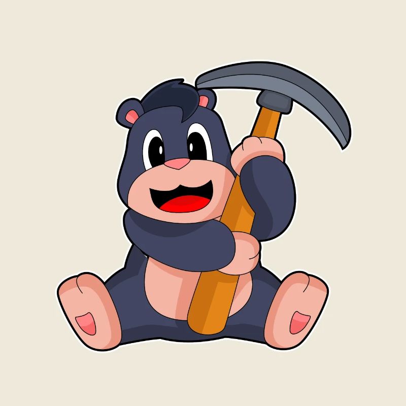 Mole Miner Pickaxe Mining