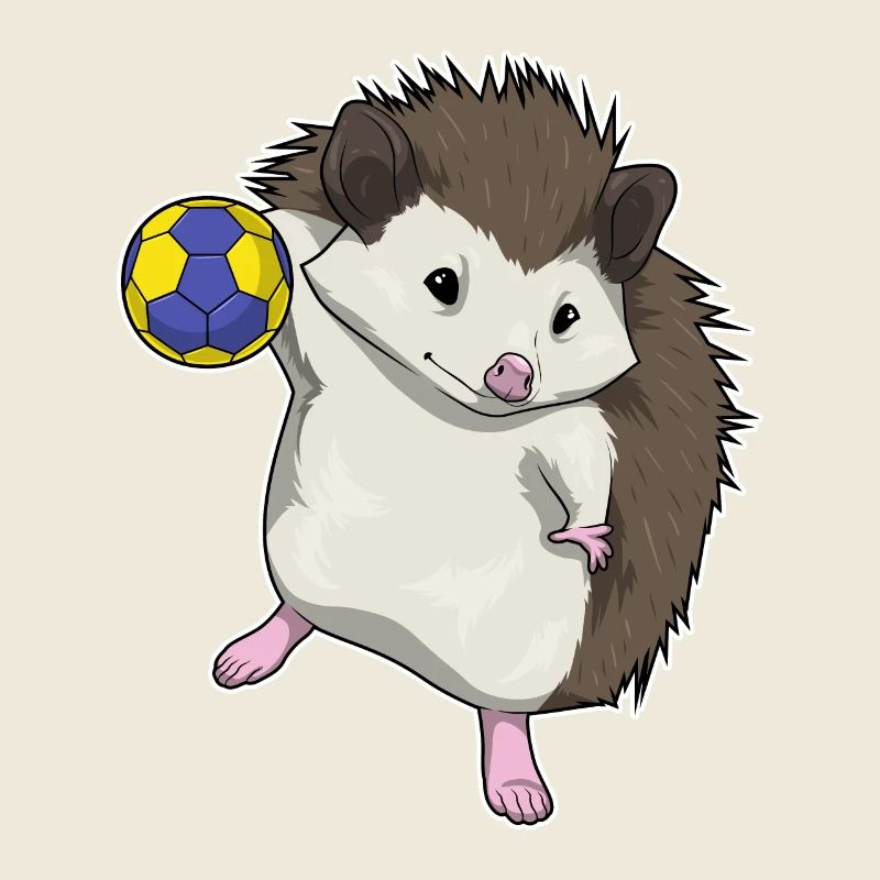 Hérisson Handballeur Handball Handball